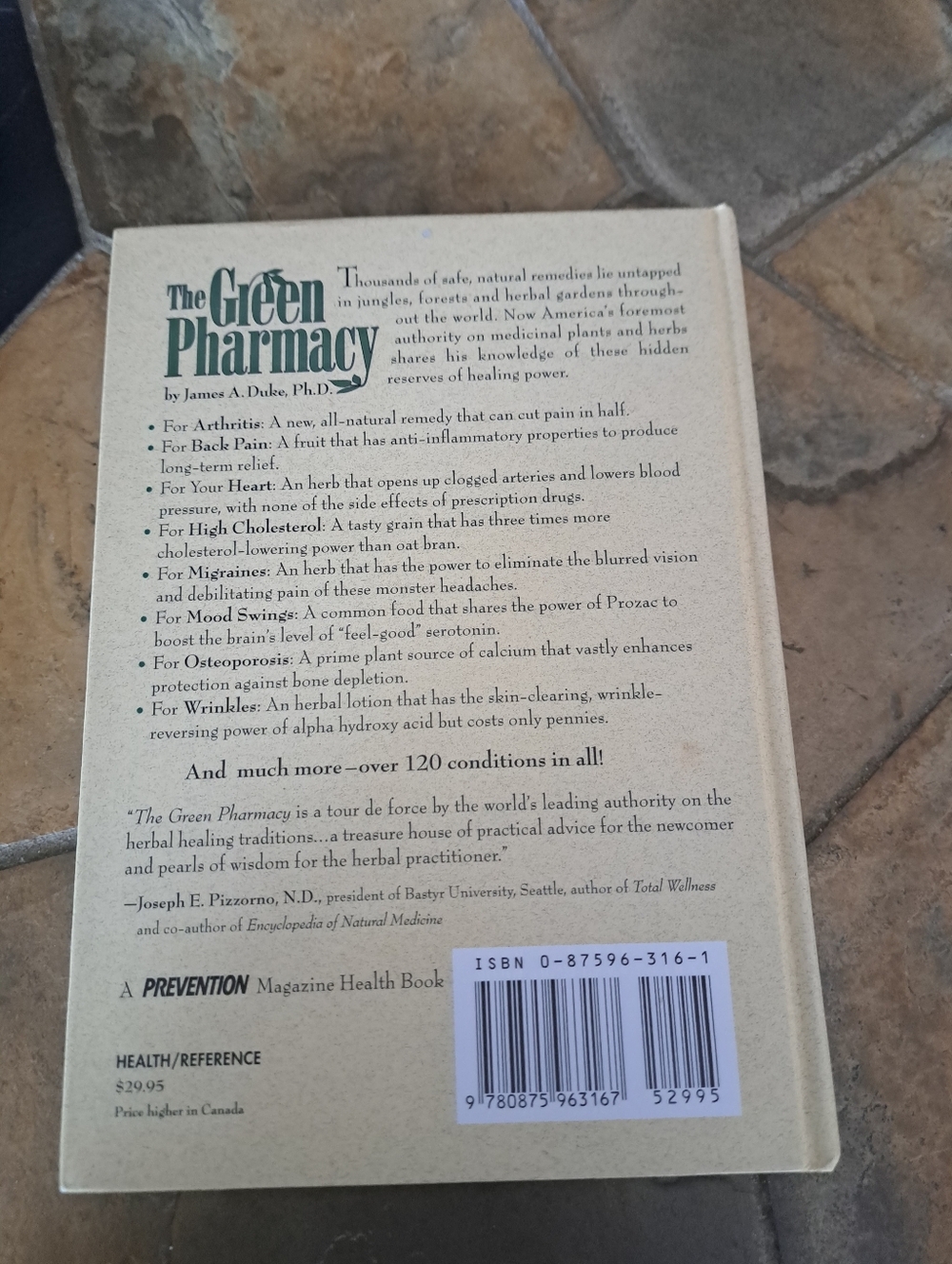 THE GREEN Pharmacy Hard Cover Book James Duke herbal remedies natural help aids - Picture 3 of 5